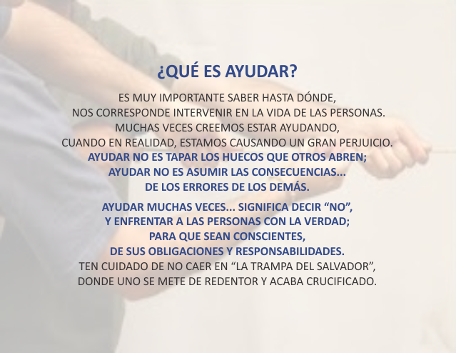 ¿Qué es ayudar? Marzo 14 de 2010